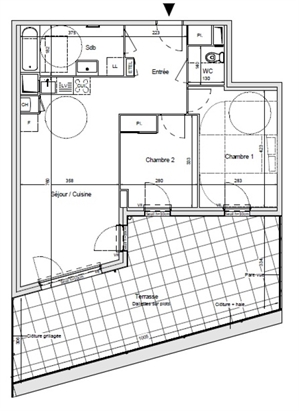 t3 à la location -   91420  MORANGIS, surface 63 m2 location t3 - UBI441920792